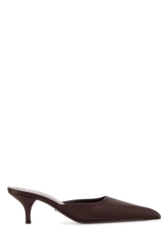 Prada Burgundy Satin Mules - Prada - Modalova