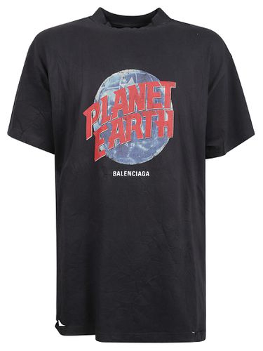 Planet Earth Oversized T-shirt - Balenciaga - Modalova