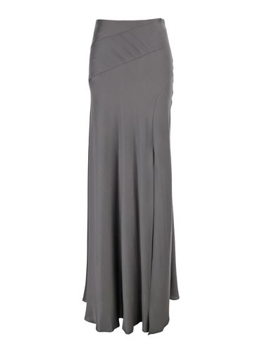 Long Relaxed Skirt In Silk Blend Woman - Alberta Ferretti - Modalova