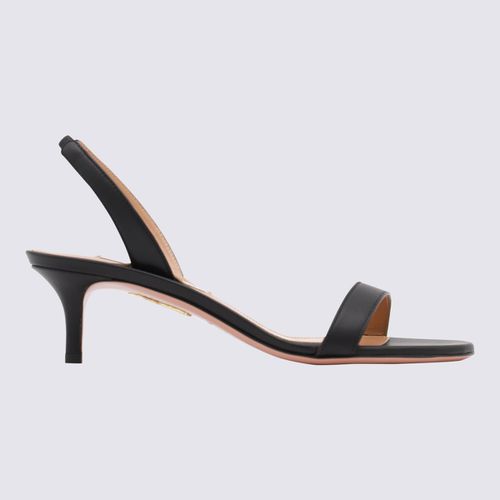 Aquazzura Black Leather Sandals - Aquazzura - Modalova