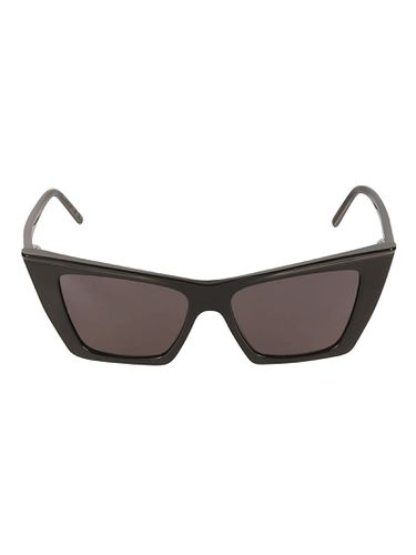 Square Frame Logo Sunglasses - Saint Laurent Eyewear - Modalova