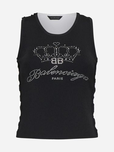 Balenciaga Logo Knit Tank Top - Balenciaga - Modalova