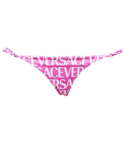 All-over Logo Bikini Bottoms - Versace - Modalova