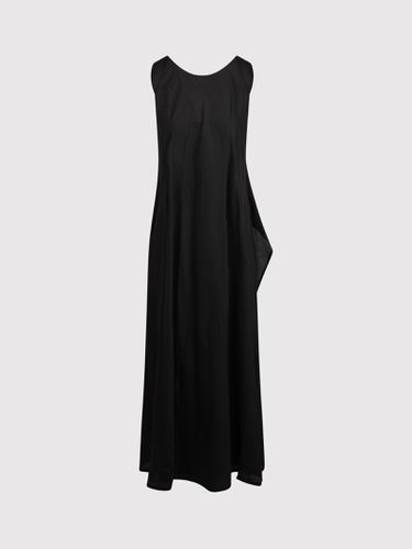 Double Layered Black Cotton Dress - Plan C - Modalova