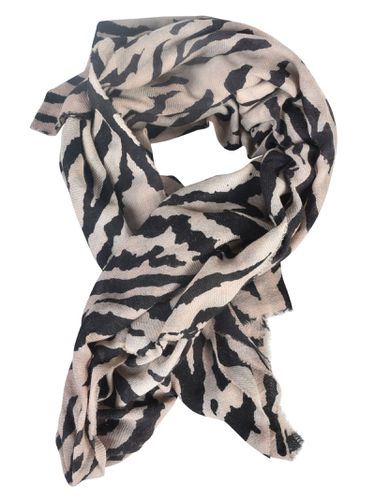 Fringe Edges Patterned Scarf - Faliero Sarti - Modalova