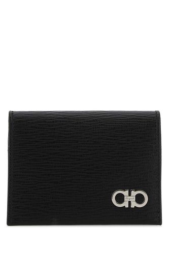 Ferragamo Black Leather Card Holder - Ferragamo - Modalova