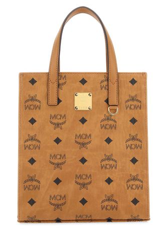 MCM Printed Canvas Shopping Bag - MCM - Modalova