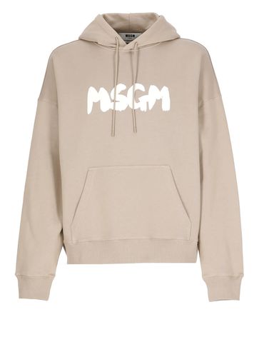 MSGM Hoodie With Logo - MSGM - Modalova