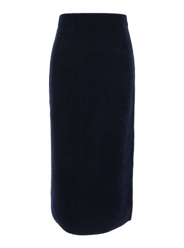 Pencil Skirt In Ribbed Wool Blend Woman - Fabiana Filippi - Modalova