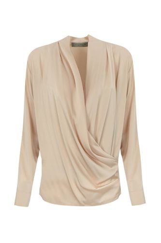 D. Exterior Satin Crossover Shirt Blouse - D.Exterior - Modalova