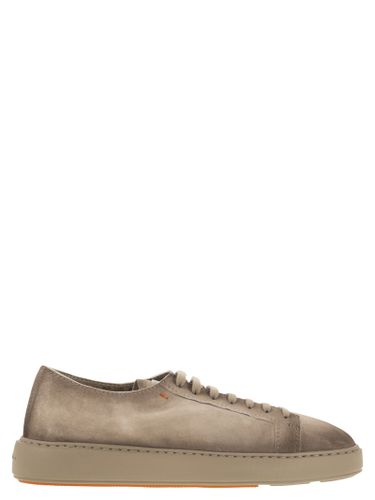 Santoni Suede Sneaker - Santoni - Modalova