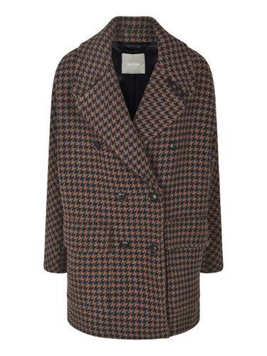 Double-breasted Houndstooth Coat - Kiltie - Modalova