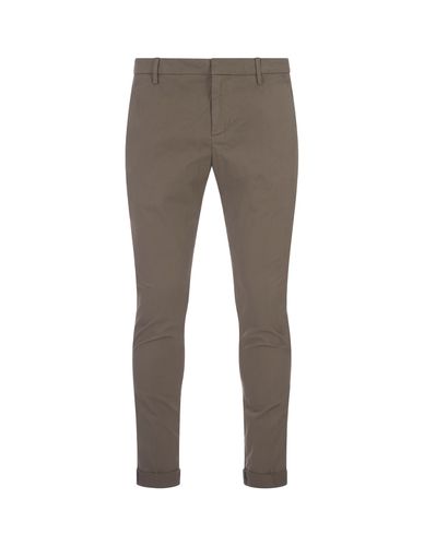 Gaubert Slim Trousers In Bran Light Gabardine - Dondup - Modalova