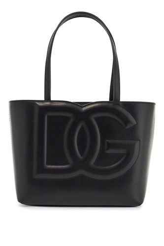 Black Smooth Calfskin Rectangular Shopping Bag - Dolce & Gabbana - Modalova