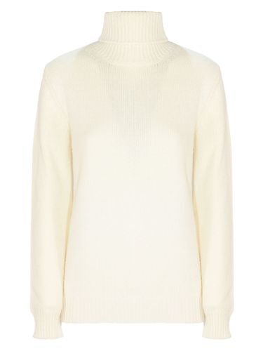 White Wool And Cashmere Blend Sweater - Kangra - Modalova