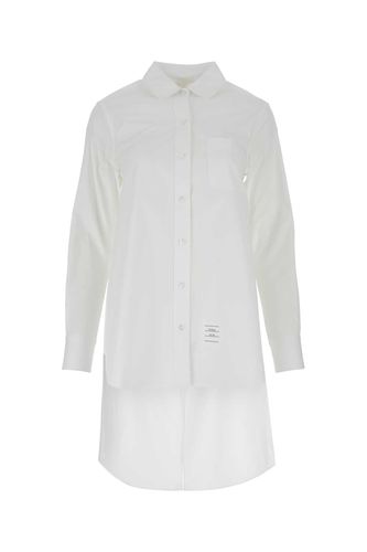 White Poplin Oversize Shirt - Thom Browne - Modalova