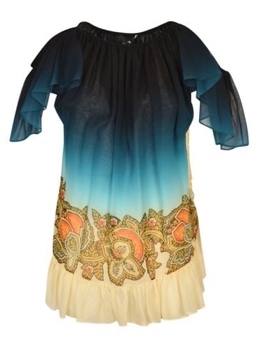 Etro Pleated Printed Short Dress - Etro - Modalova