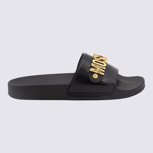 Moschino Black Flats - Moschino - Modalova