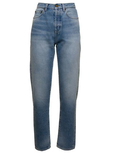 Womans High Waist Slim Fit Denim Jeans - Saint Laurent - Modalova