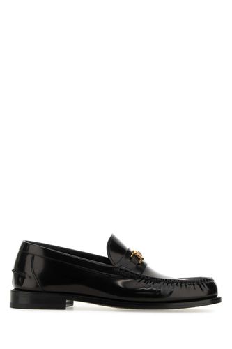 Black Leather Medusa 95 Loafers - Versace - Modalova