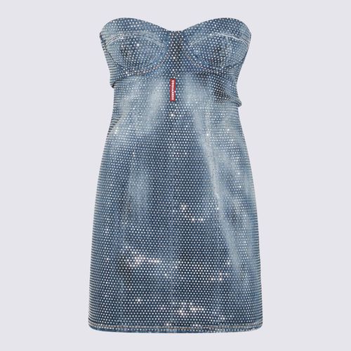 Dsquared2 Blue Cotton Mini Dress - Dsquared2 - Modalova