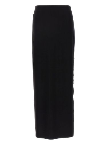 Norma Kamali Long Skirt Wide Slit - Norma Kamali - Modalova