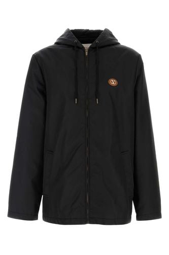 Black Nylon Windbreaker - Valentino Garavani - Modalova