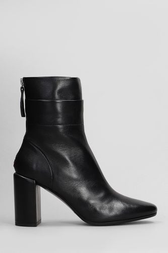 Baron High Heels Ankle Boots In Leather - Halmanera - Modalova