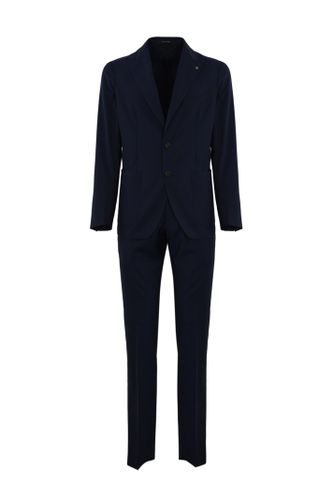 Single-breasted Wool Suit - Tagliatore - Modalova