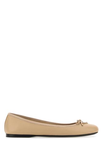 Prada Sand Nappa Leather Ballerinas - Prada - Modalova