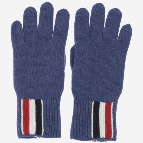 Wool Gloves With Tricolor Pattern - Thom Browne - Modalova