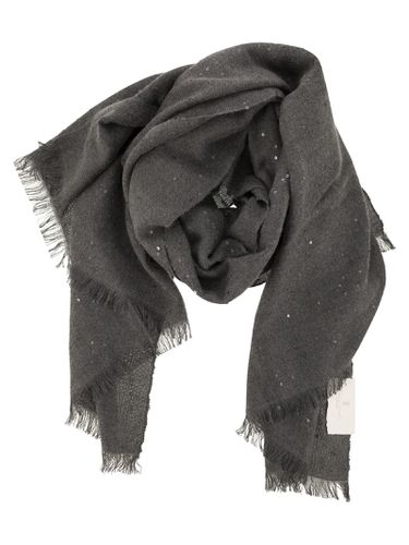 Diamond Cashmere And Silk Scarf - Brunello Cucinelli - Modalova