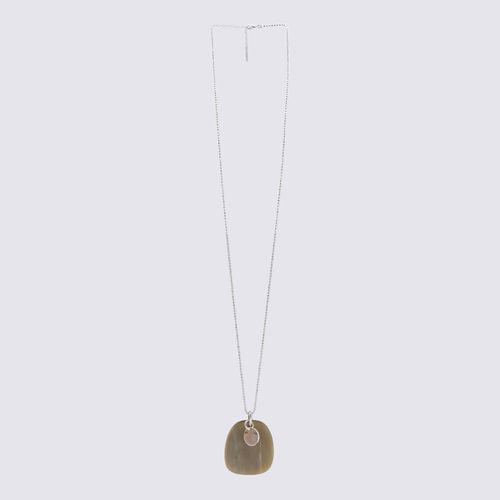 Silver Metal Marble Necklace - Brunello Cucinelli - Modalova