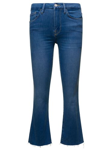 Le Crop Mini Boot Blue Jeans Woman - Frame - Modalova