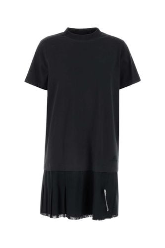 Slate Cotton T-shirt Dress - Balenciaga - Modalova