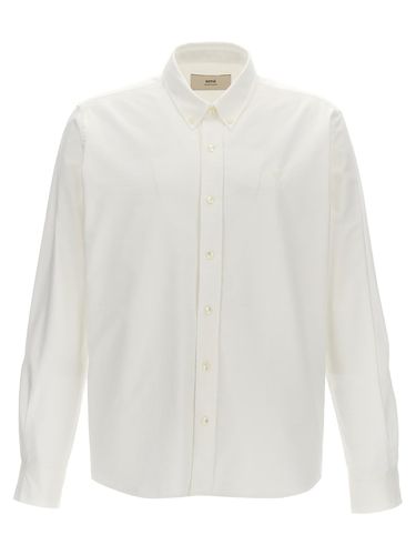 Paris Ami De Coeur Logo Embroidered Shirt - Ami Alexandre Mattiussi - Modalova