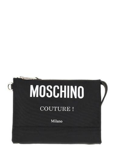 Moschino Clutch Bag With Logo - Moschino - Modalova