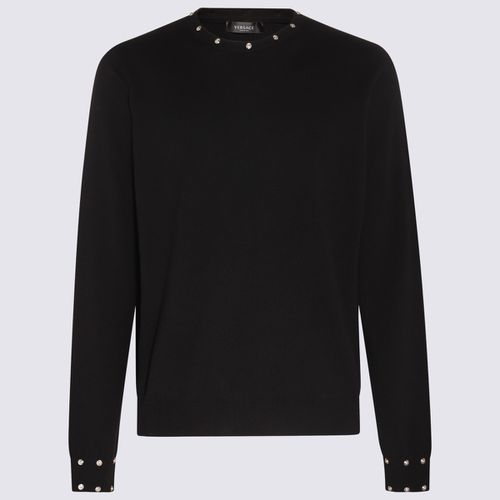 Versace Black Cashmere Blend Jumper - Versace - Modalova