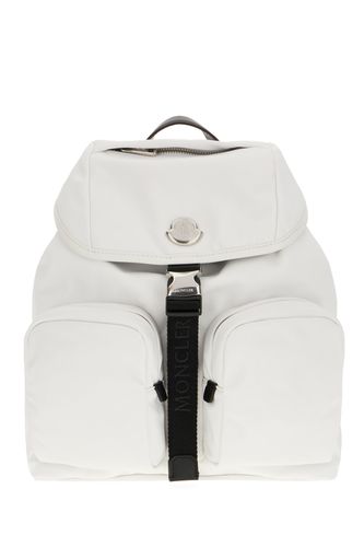 Moncler White Nylon Backpack - Moncler - Modalova
