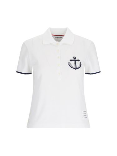 Thom Browne Anchor Polo Shirt - Thom Browne - Modalova