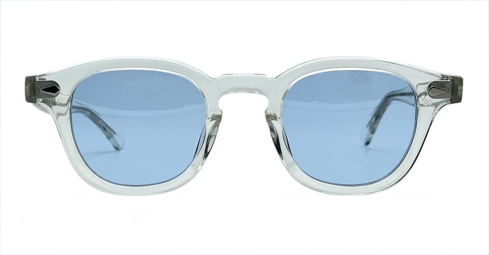 Ar 46x24 - Clear Crystal / Light Blue Sunglasses - Julius Tart Optical - Modalova