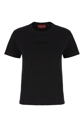 Gucci Black Cotton T-shirt - Gucci - Modalova