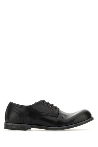 Black Leather Lace-up Shoes - Dolce & Gabbana - Modalova