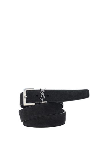 Saint Laurent Logo Plaque Belt - Saint Laurent - Modalova