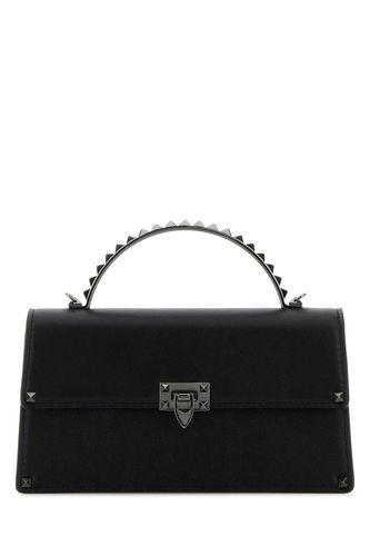 Leather Rockstud Handbag - Valentino Garavani - Modalova