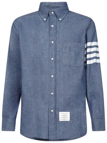 Thom Browne Chambray 4-bar Shirt - Thom Browne - Modalova