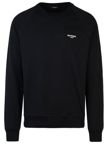 Balmain Black Cotton Sweatshirt - Balmain - Modalova