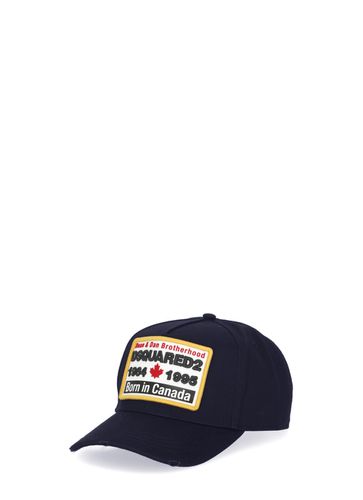 Baseball Hat With Logo Patch - Dsquared2 - Modalova