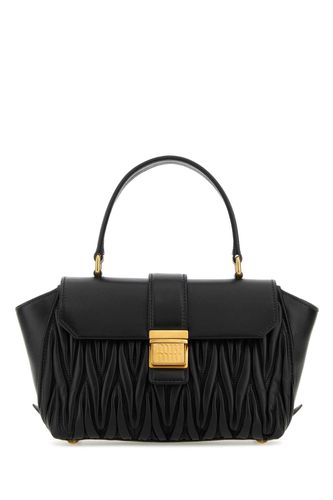 Miu Miu Black Leather Handbag - Miu Miu - Modalova