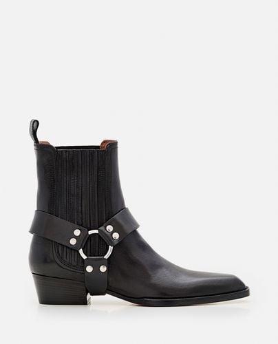 Helena Shiny Vintage Leather Ankle Boots - Paris Texas - Modalova